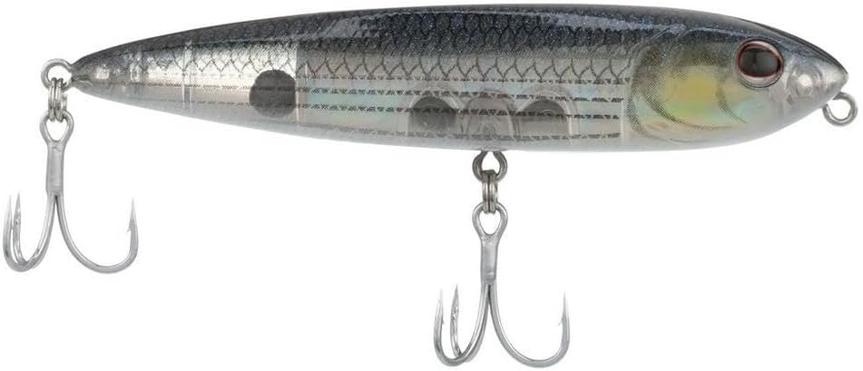 Saltwater J-Walker 90 lure with reflective prism finish and realistic baitfish design