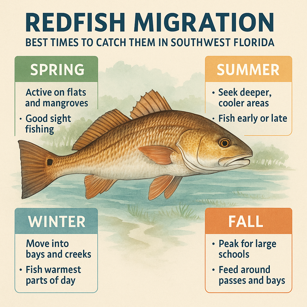Understanding Redfish Migration in Southwest Florida: Best Times to Catch Them