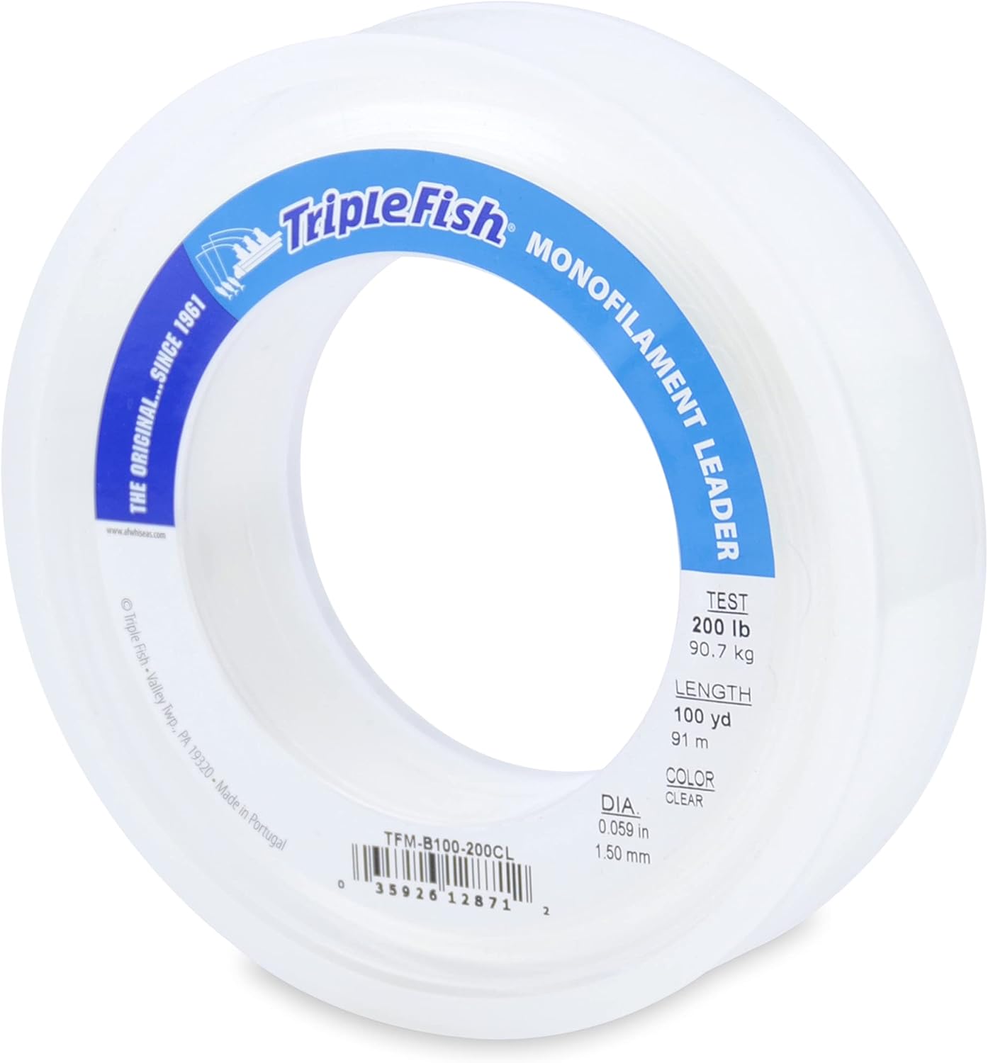 Clear Monofilament Leader Line – Abrasion Resistant Saltwater Fishing Leader 125 lb to 400 lb.