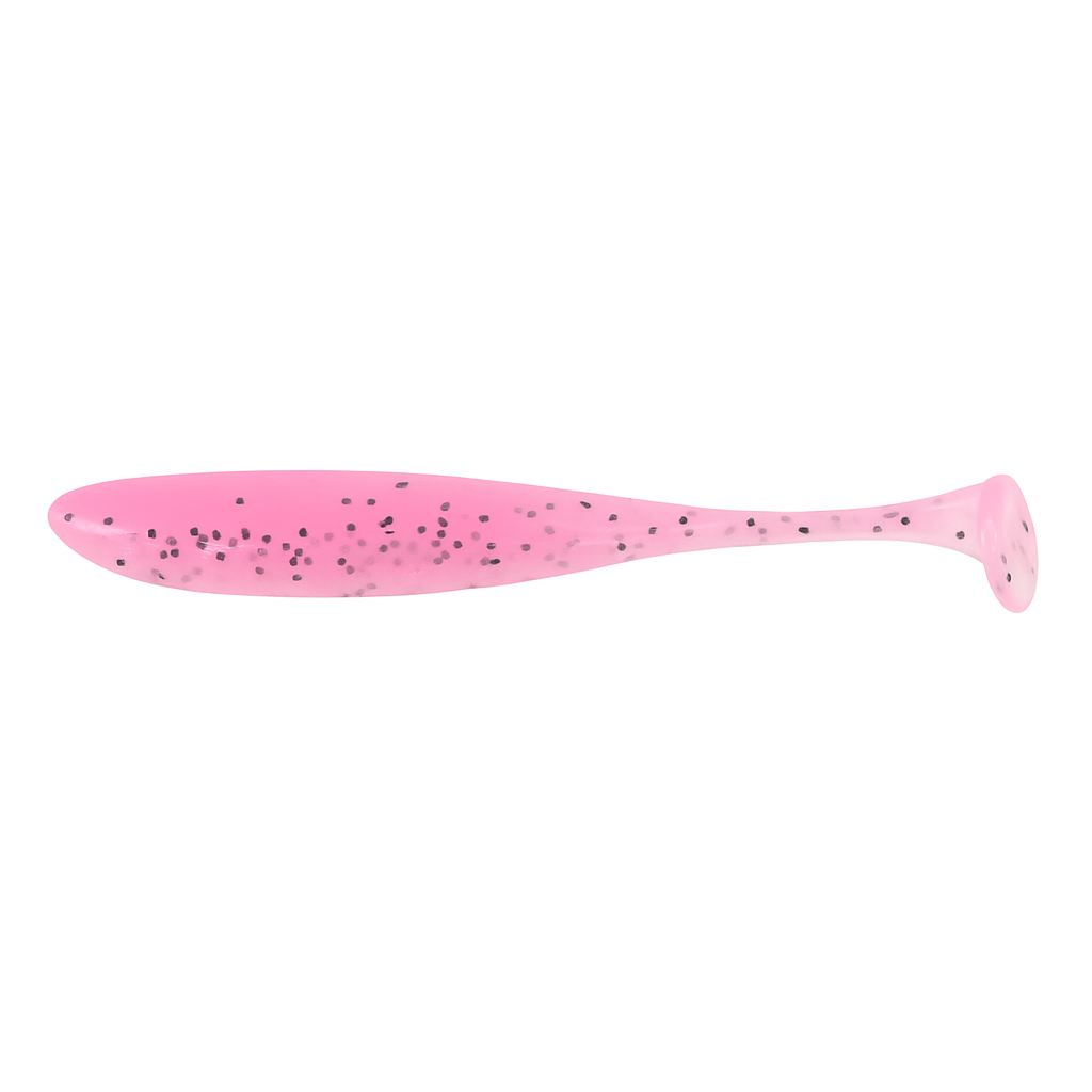 Backwater Minnows bubblegum pink paddle tail soft plastic swimbait 3.35 inch 10 pack for redfish snook and trout
