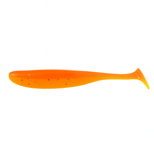 Backwater Minnows fire tiger orange paddle tail soft plastic swimbait 3.35 inch 10 pack for redfish snook and trout
