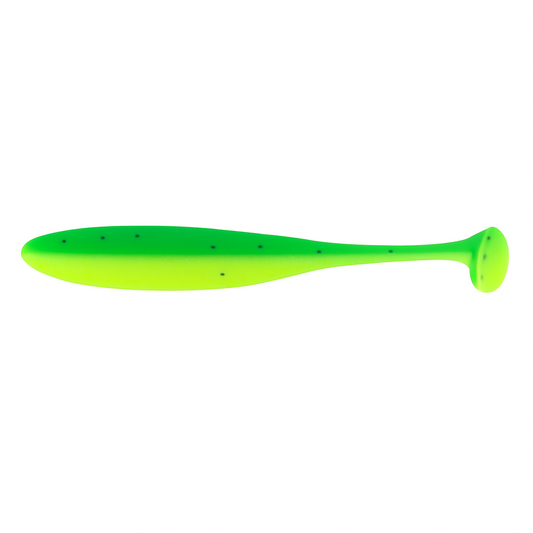 Backwater Minnows lime chartreuse paddle tail soft plastic swimbait 3.35 inch 10 pack for redfish snook and trout
