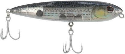 Saltwater J-Walker 90 lure with reflective prism finish and realistic baitfish design