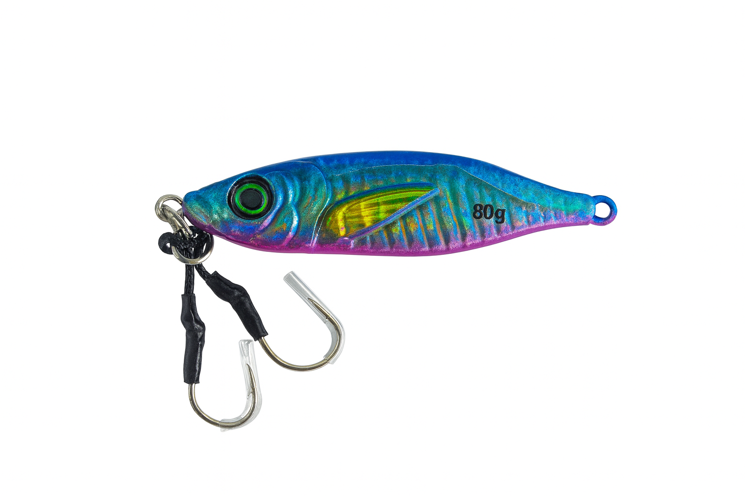 ReefStrike Slow Pitch Jig Electric Mahi 80g saltwater jig with twin assist hooks by Outshore Gear