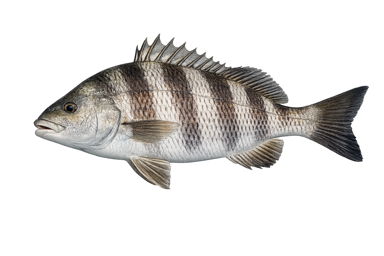 Sheepshead fish for dock and structure fishing in Florida waters